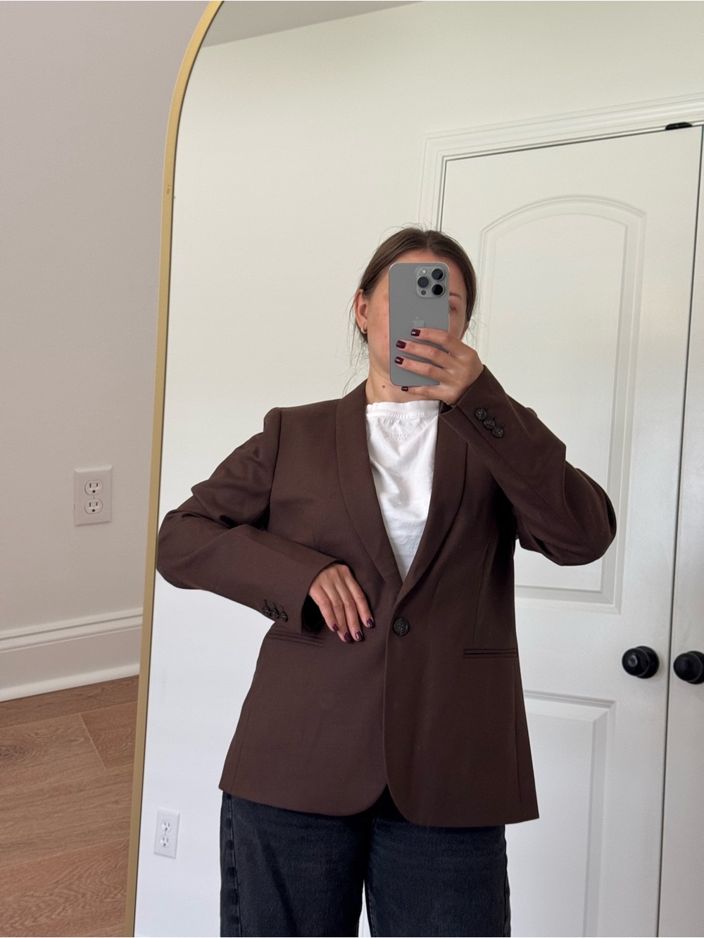 J. Crew Chocolate Brown Women’s Single-Button Blazer